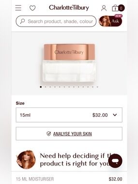 NIB! Lot: Charlotte Tilbury Magic Cream + Makeup bundle gift bag lip blush set